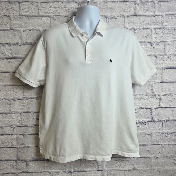rag & bone Shirt Mens Size XL White Polo - Picture 1 of 14